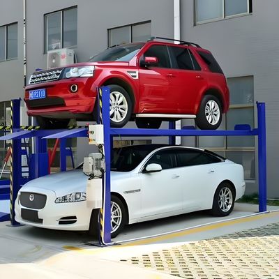جودة  Electric Four Post Vehicle Lift 24 Inches Platform Width For Smooth Easy Vehicle Maintenance مصنع